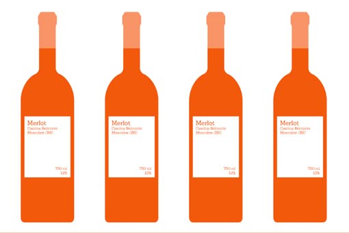 un posto a Milano restaurant wine bottles four vector merlot wine bottles
