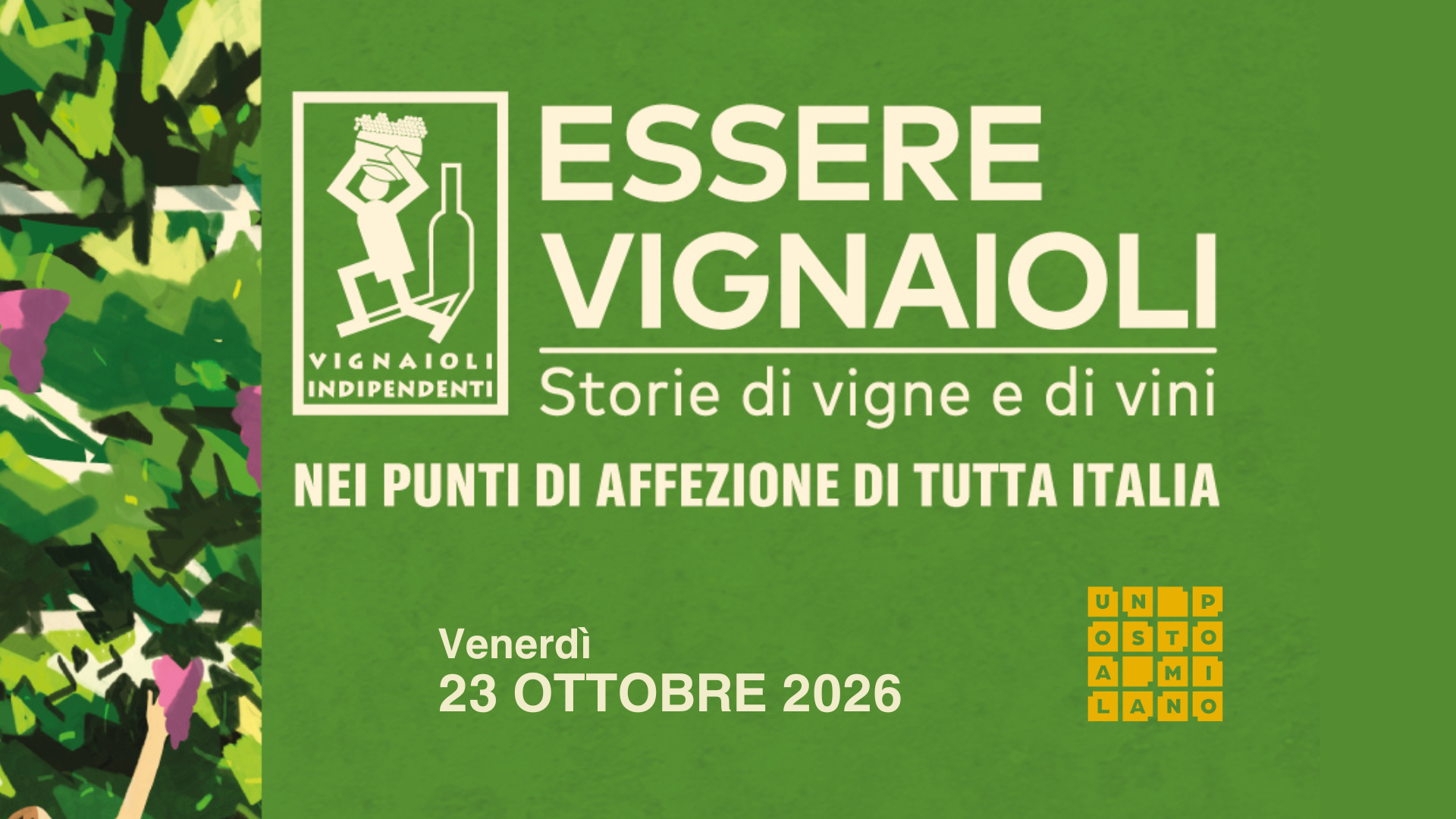 VENERDì 23 OTTOBRE 2026 – ESSERE VIGNAIOLI